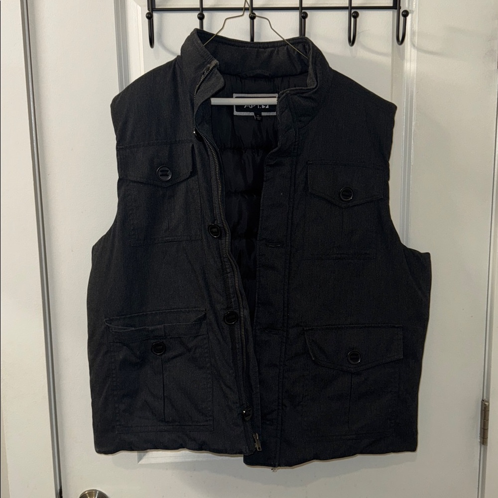 Apt. 9 Black Quilted Vest
